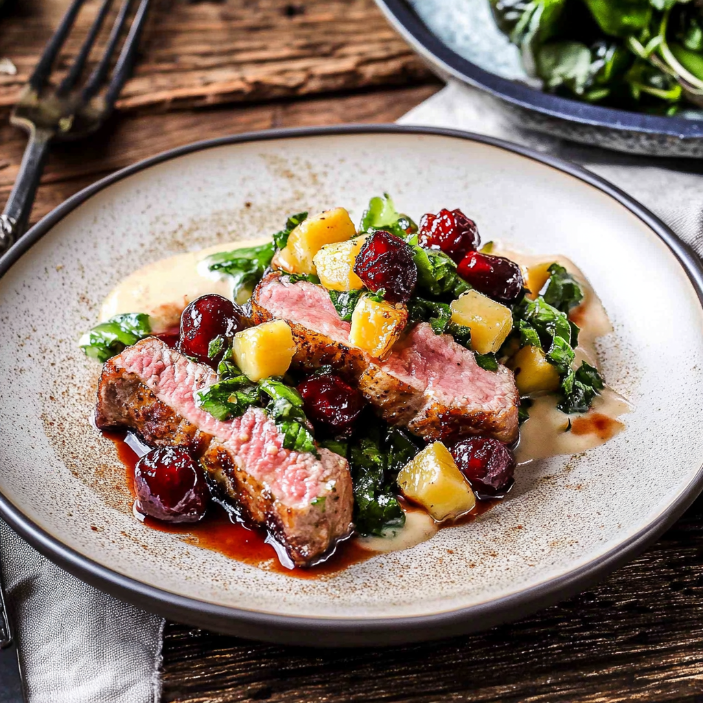 Recipe preparation for Charred corn, haloumi and mango salad with creamy yoghurt dressing