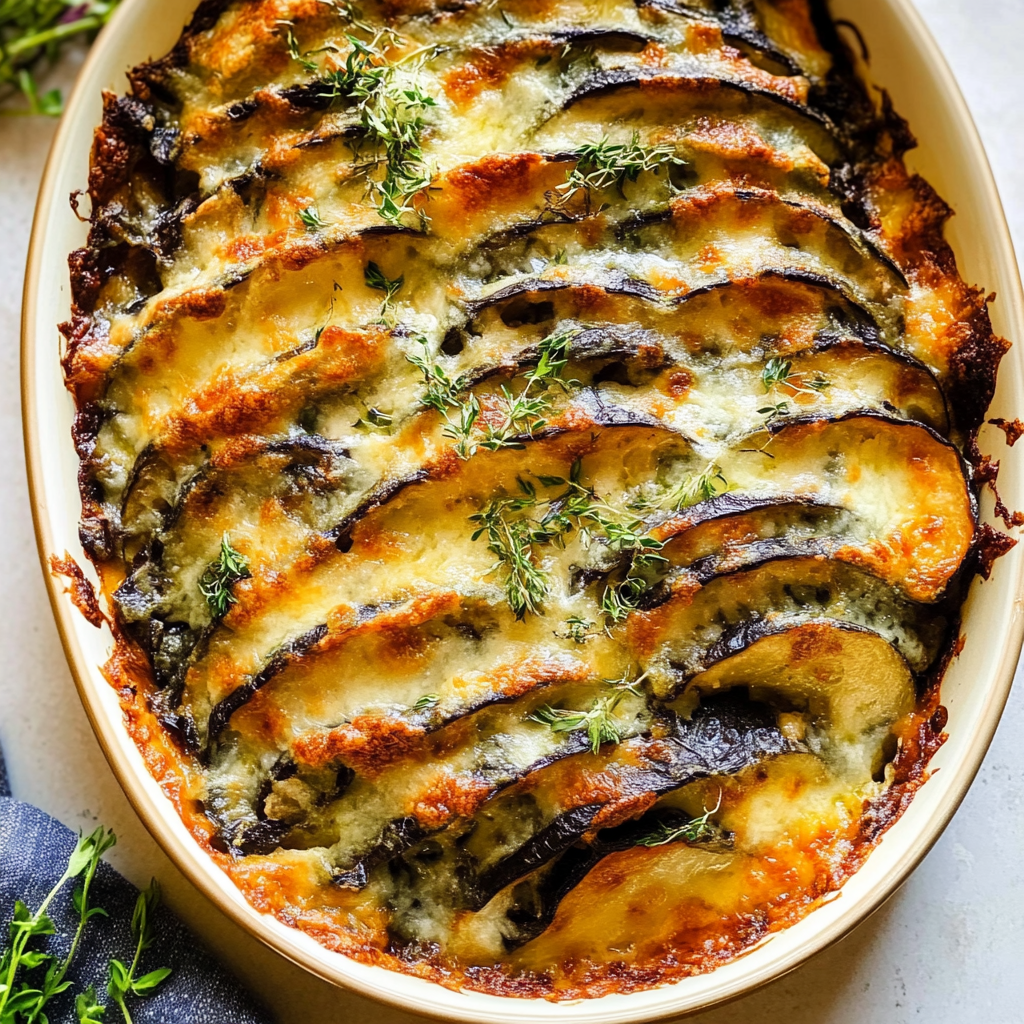 Recipe preparation for Garden-to-table veggie gratin