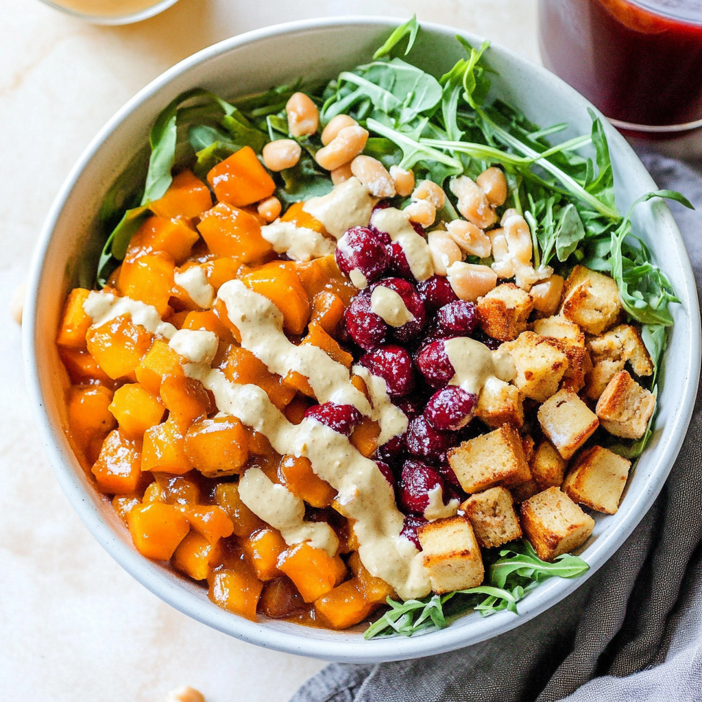 Recipe preparation for Autumn Harvest Grain Bowl