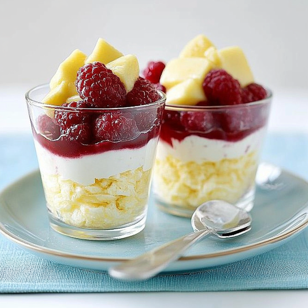 Recipe preparation for Lemon Curd and Yogurt Fool