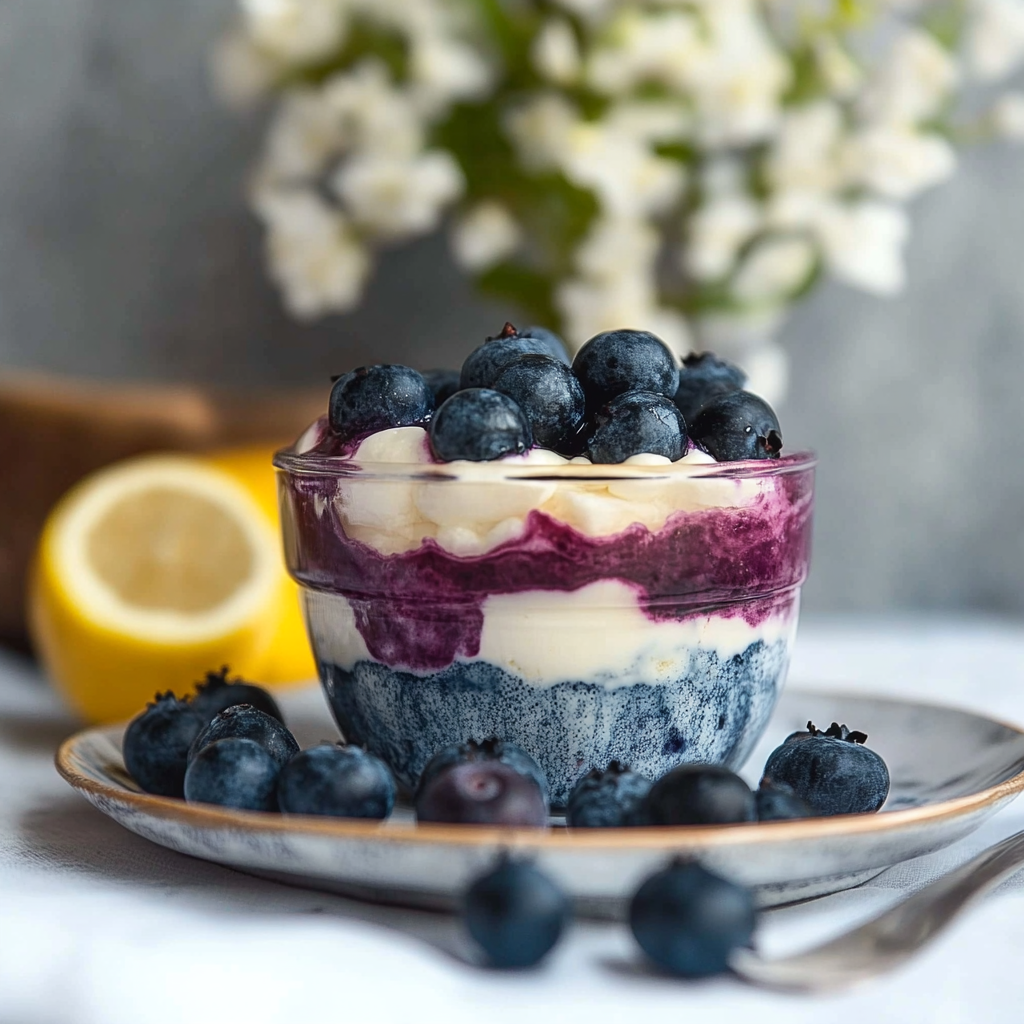 Recipe preparation for Blueberry Lemon Celebration Parfait