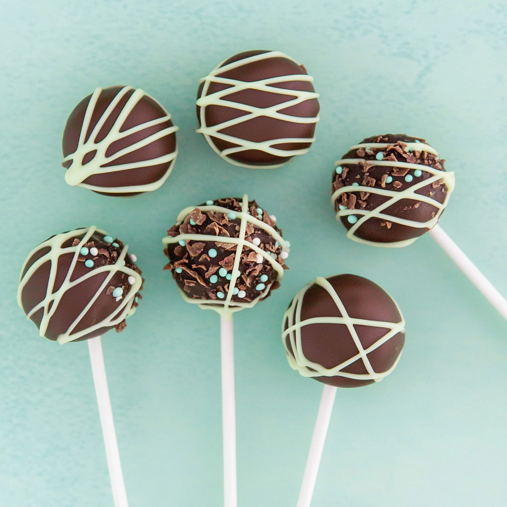 Recipe preparation for Chocolate Mint Cake Pops