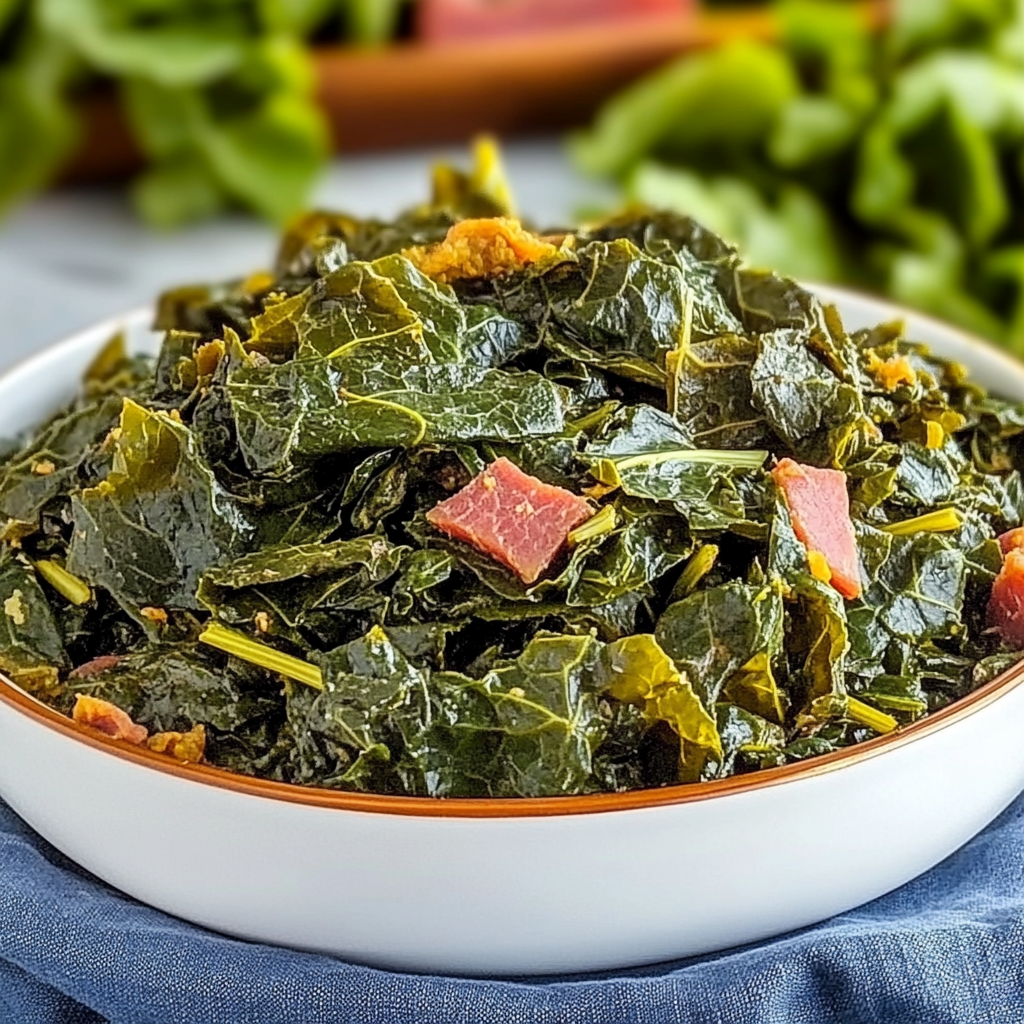Recipe preparation for Collard Greens