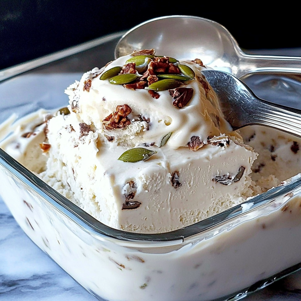 Recipe preparation for Mincemeat Ice Cream