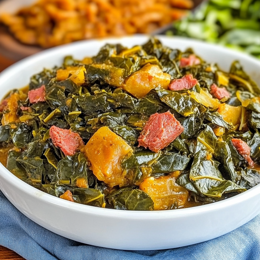 Recipe preparation for Collard Greens