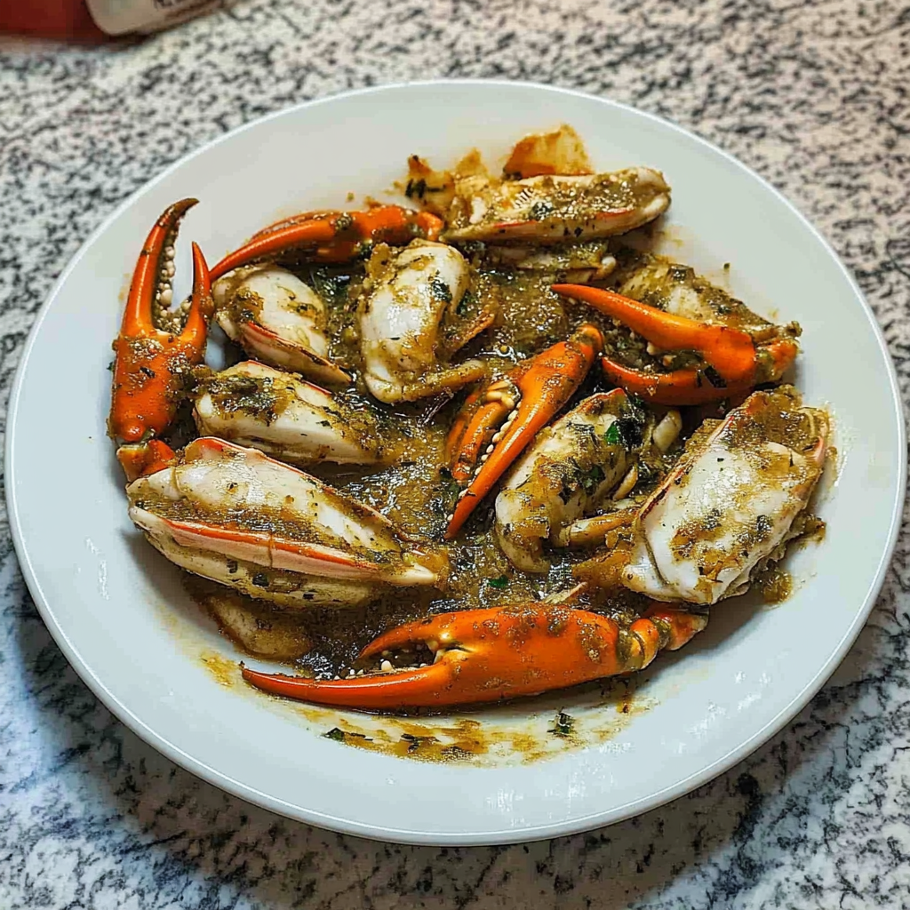 Recipe preparation for Crab Claw Appetizers in Garlic Butter