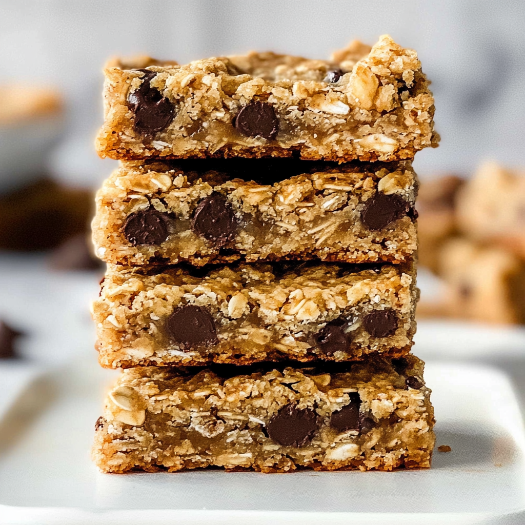 Recipe preparation for Gluten-Free Chocolate Chip Oatmeal Bars
