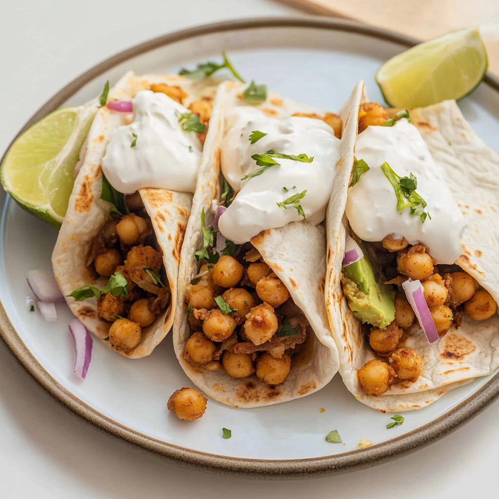 Recipe preparation for Winter Chickpea Shawarma Wrap