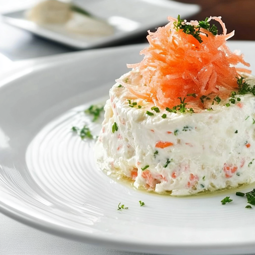 Recipe preparation for Crab Mousse