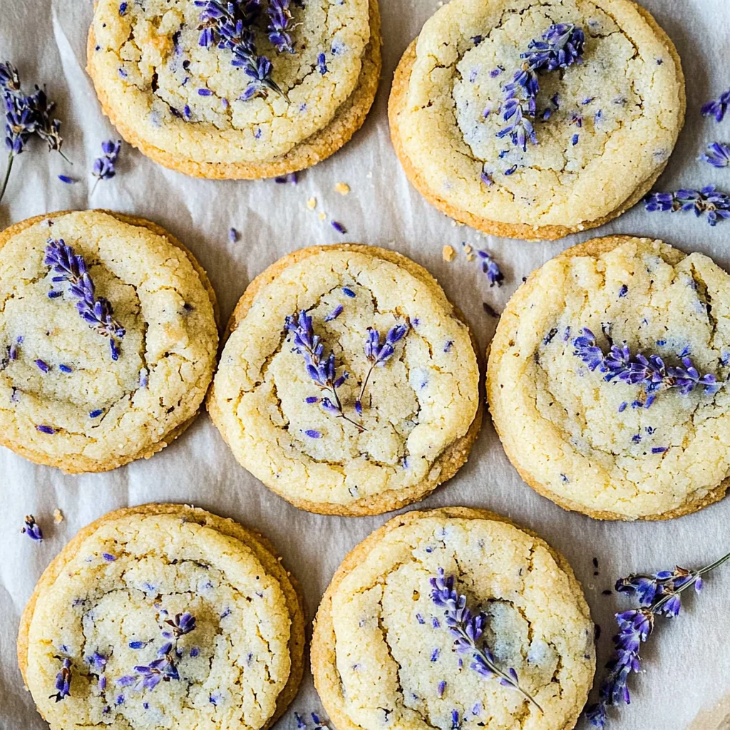 Recipe preparation for Lavender Cookies