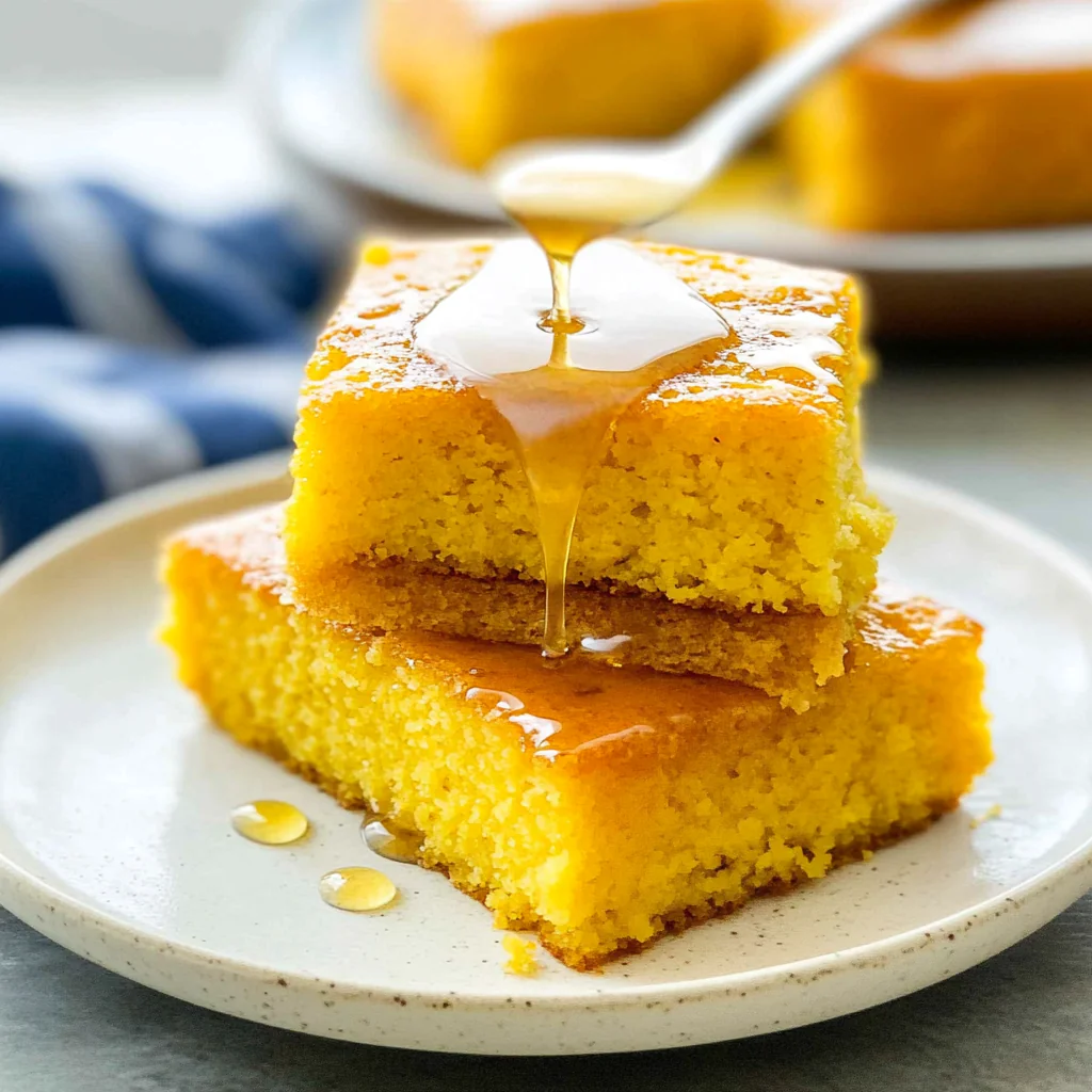 Recipe preparation for Cornbread with Hot Honey