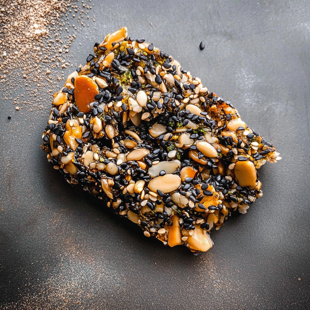 Recipe preparation for Black Sesame Bark