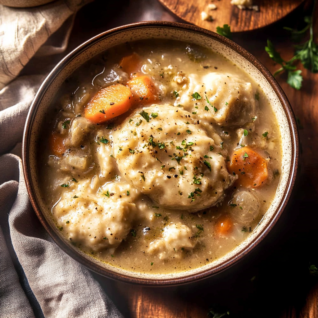 Recipe preparation for One-Pot Chicken & Dumpling Stew