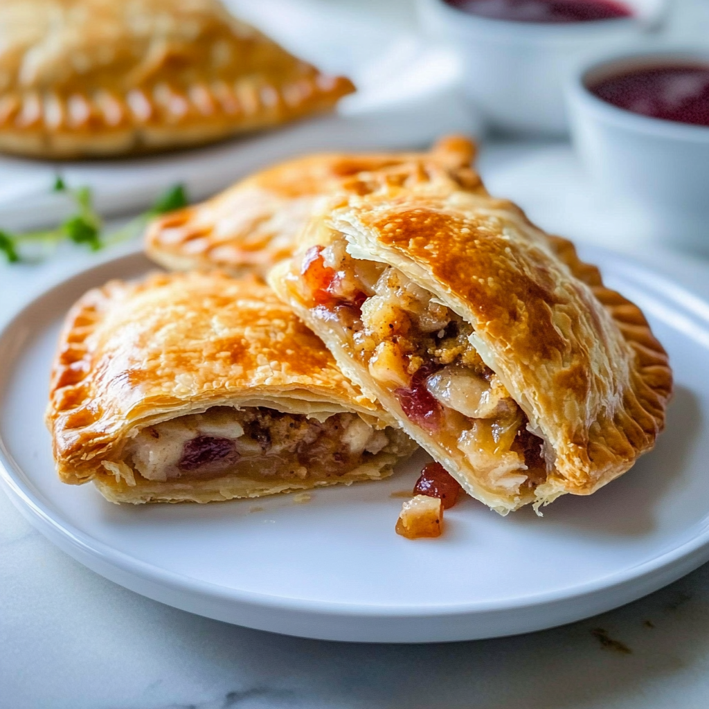 Recipe preparation for Holiday Turkey & Stuffing Hand Pies
