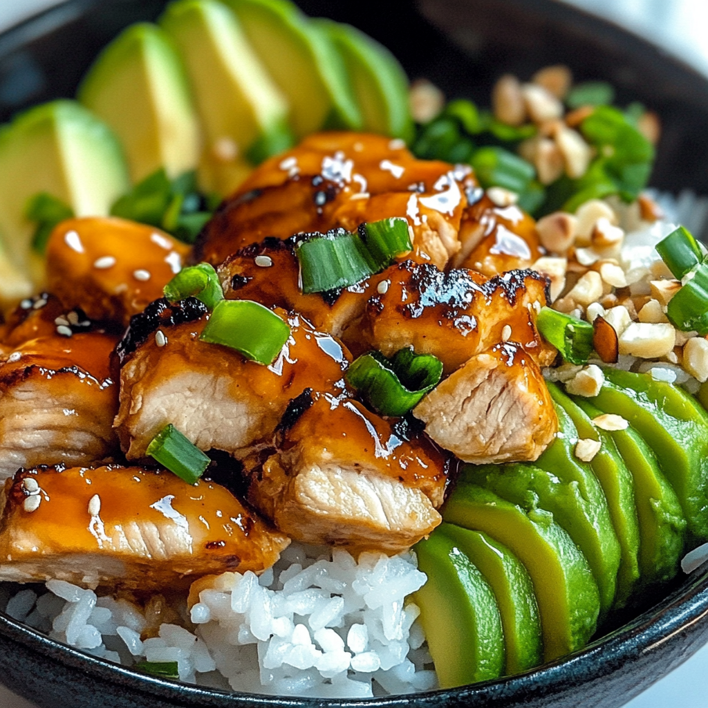 Recipe preparation for Warm Citrus Ginger Chicken Rice Bowl