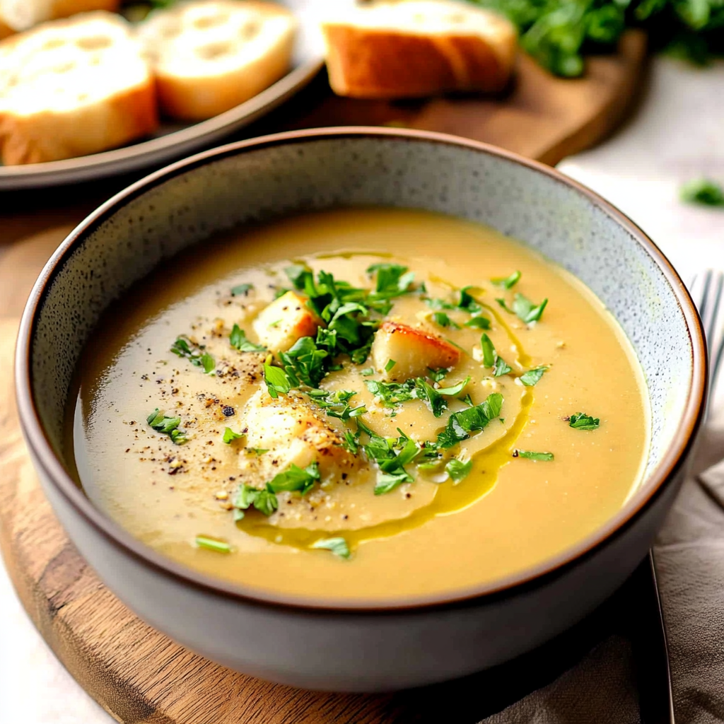 Recipe preparation for Potato Leek Soup