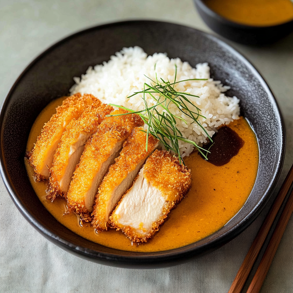 Recipe preparation for Japanese Pork Katsu Curry