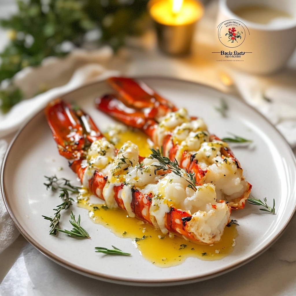 Recipe preparation for Mini Lobster Tails with Herb Butter