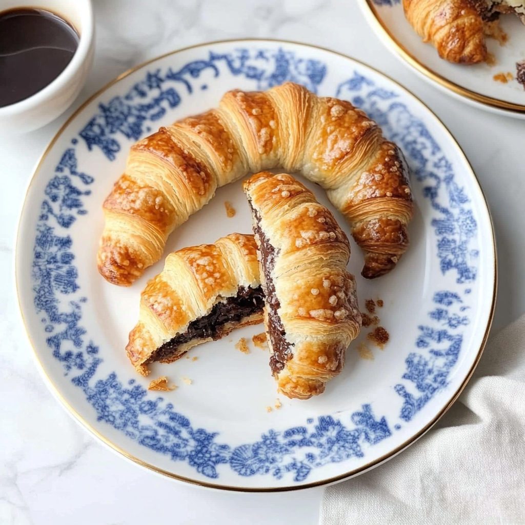 Recipe preparation for Chocolate Croissant