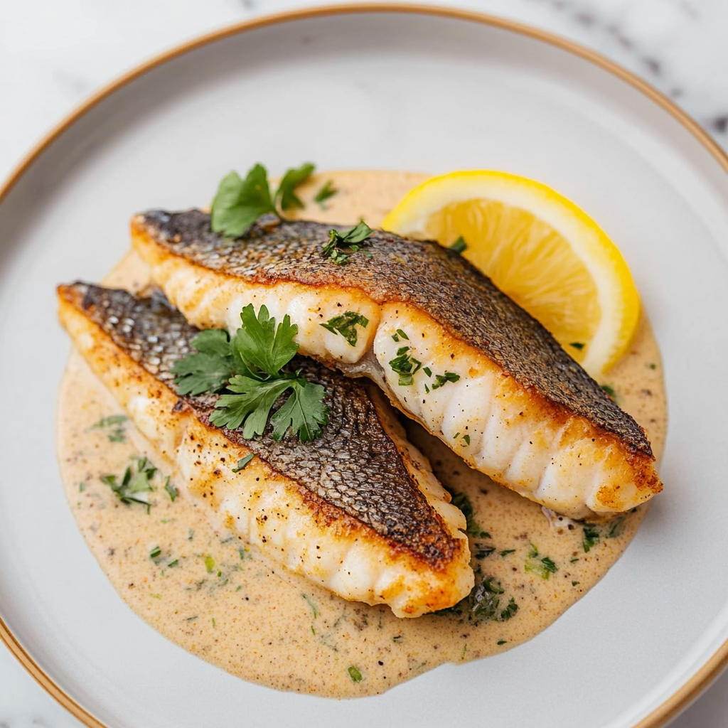 Recipe preparation for Sea Bass Fillet