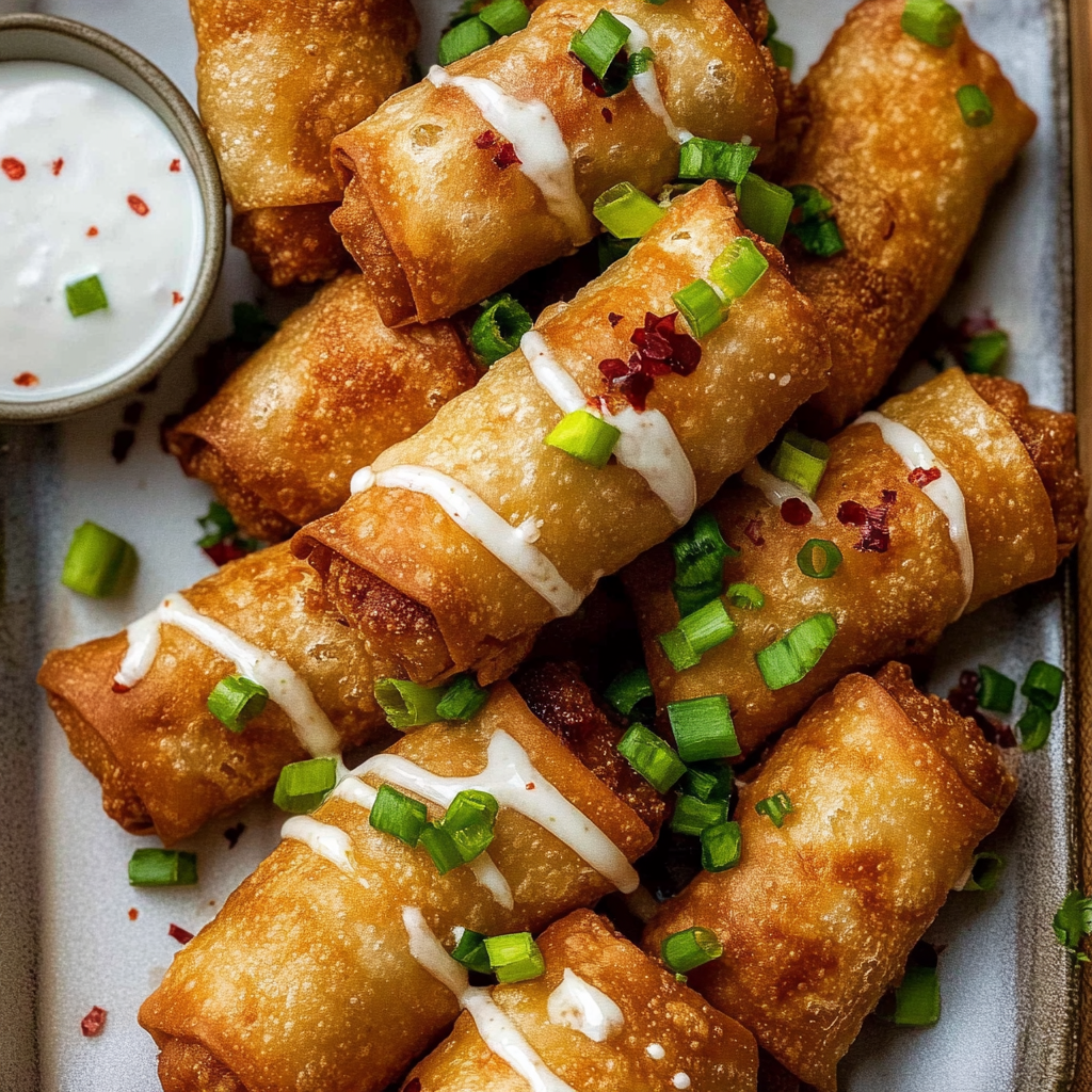 Recipe preparation for Cheese and Jalapeño Spring Rolls