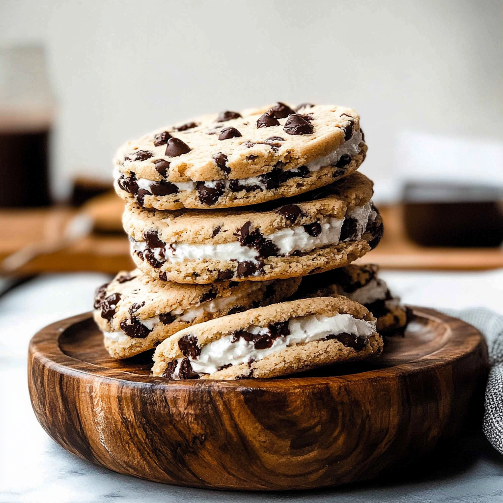 Recipe preparation for Cookie Ice Cream Sandwich