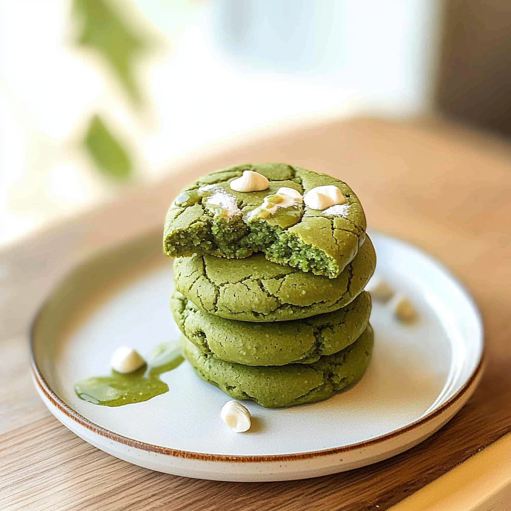 Recipe preparation for Matcha Cookies