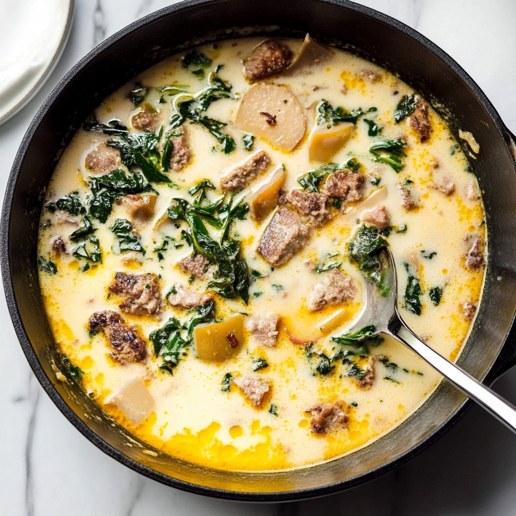 Recipe preparation for Zuppa Toscana