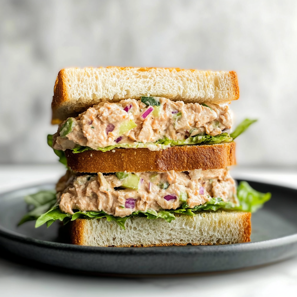 Recipe preparation for Tuna Salad Sandwich