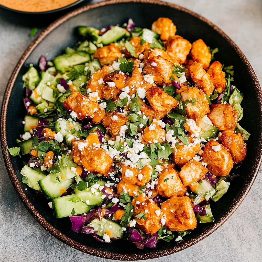 Recipe preparation for Buffalo Chicken Salad