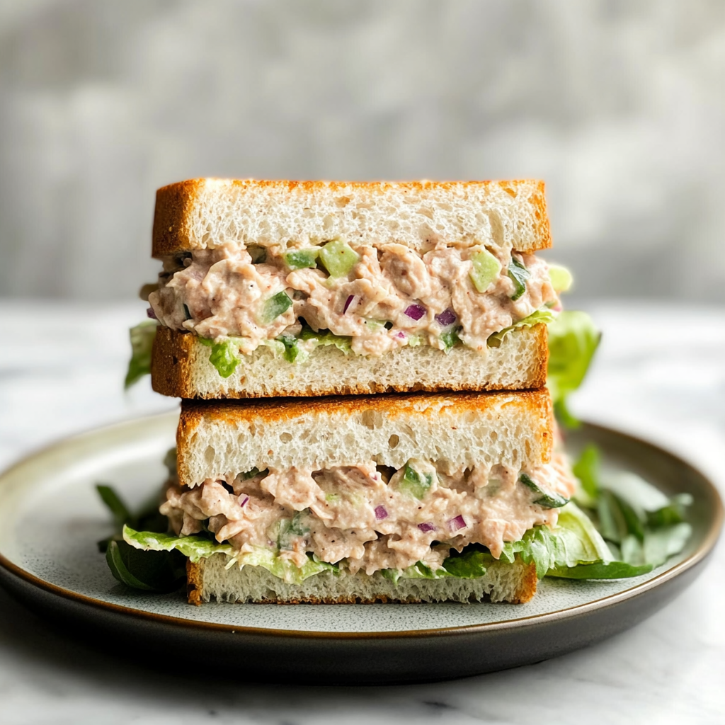 Recipe preparation for Tuna Salad Sandwich