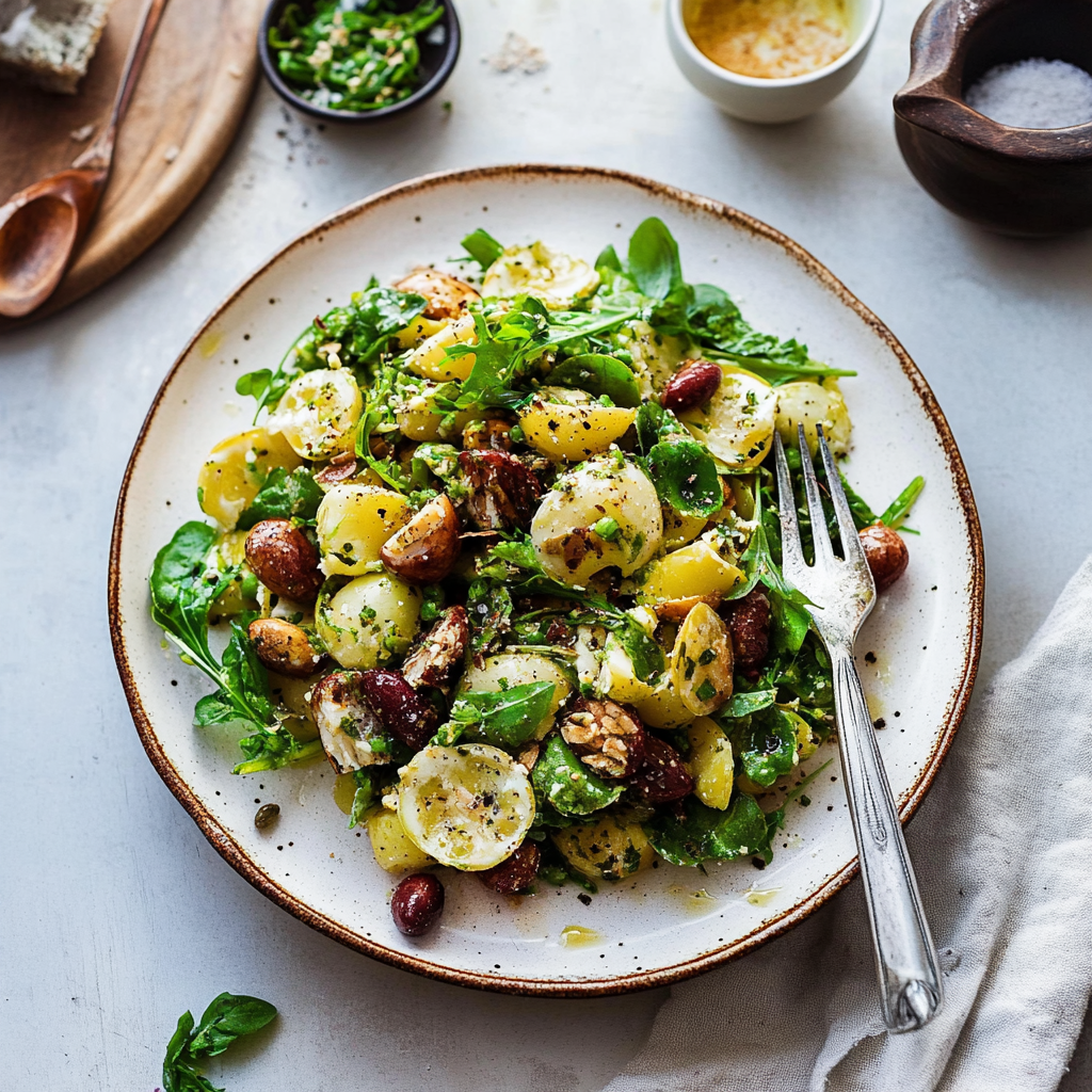 Recipe preparation for Lemon Herb Panzanella