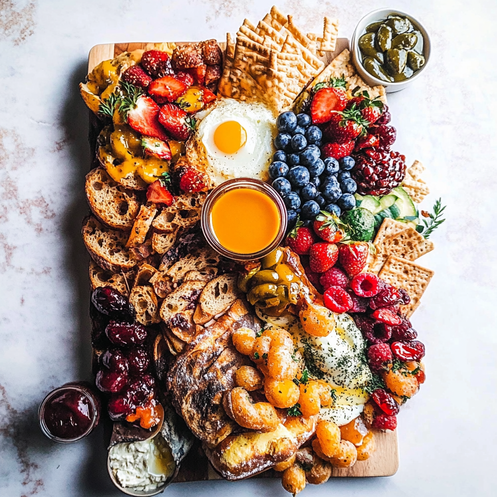 Recipe preparation for Sweet and Savory Breakfast Board
