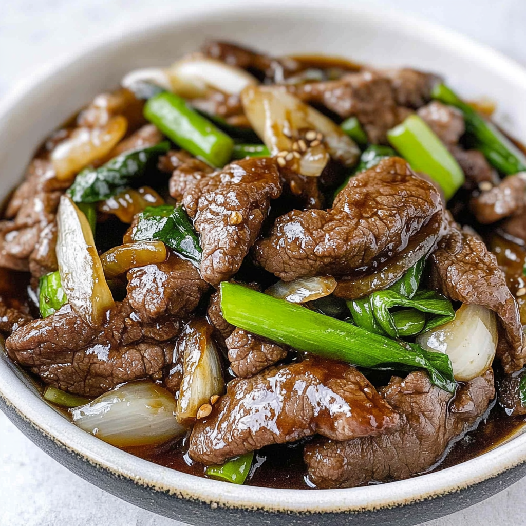 Recipe preparation for Beef and Onion Stir Fry