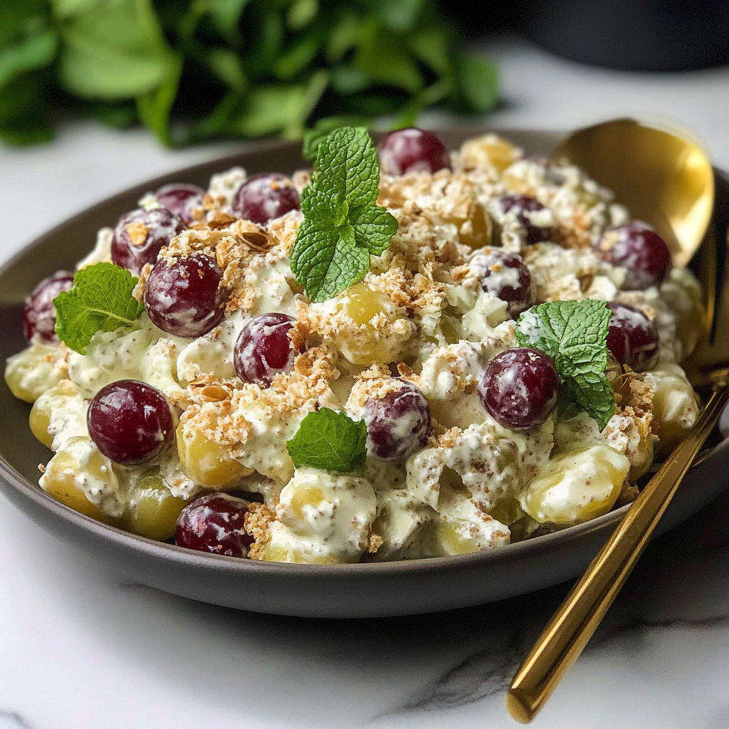 Recipe preparation for Fresh Grape And Mint Salad