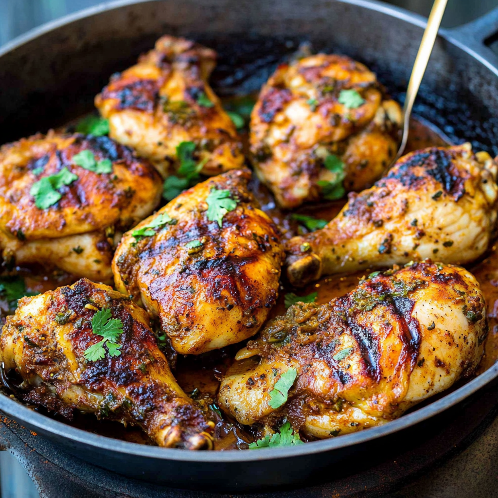 Recipe preparation for Roasted Chicken With Harissa And Lemon